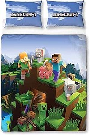 Bekijk leuke cadeautip : Minecraft Officiële dubbele dekbedovertrekset